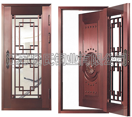 铜艺玻璃门,铜质纱门,别墅铜艺玻璃门,庭院铜门,铜艺复合门